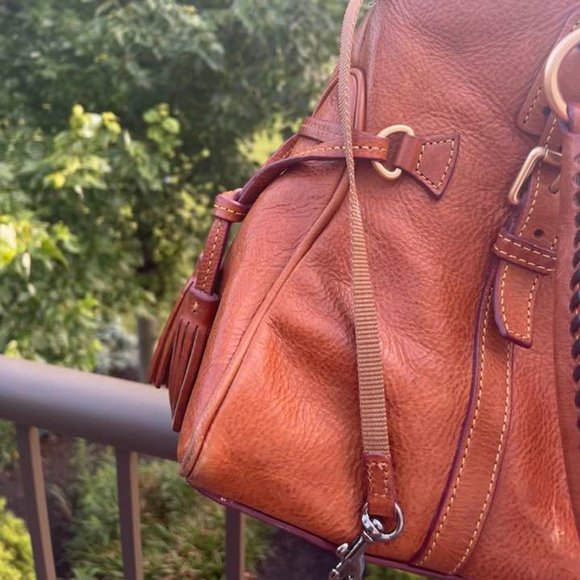 Dooney and Bourke Florentine Domed Buckle Satchel - Natural - Picture 15 of 16